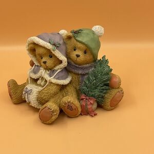 Cherished Teddies Cheryl Carl 1996 Wishing You A Cozy Christmas Enesco 141216